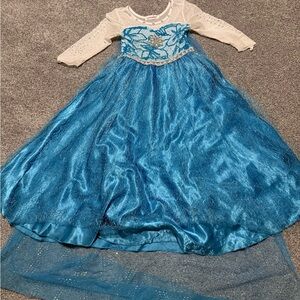 Blue and White Princess Dress with lights